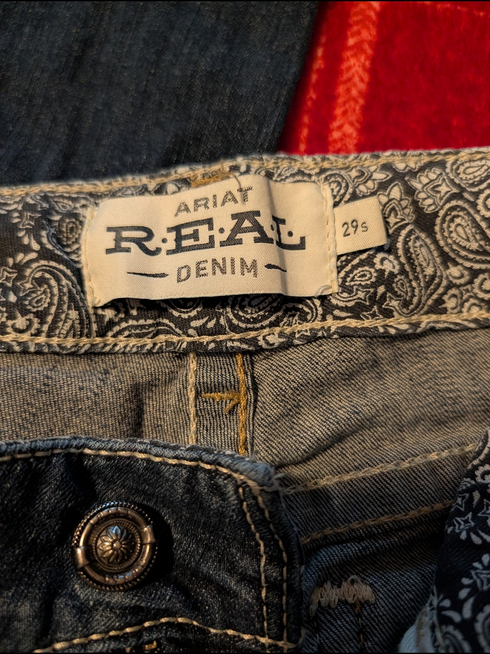 Ariat Women's Dark Blue Denim Jeans - Picture 5 of 6